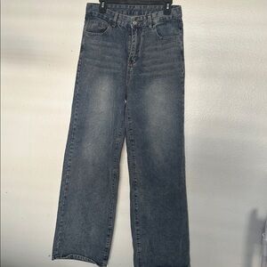 High-Rise Wide-Leg Jeans in Dark Wash